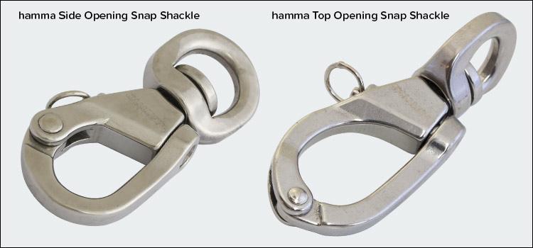 hamma Side and Top Opening Shackles
