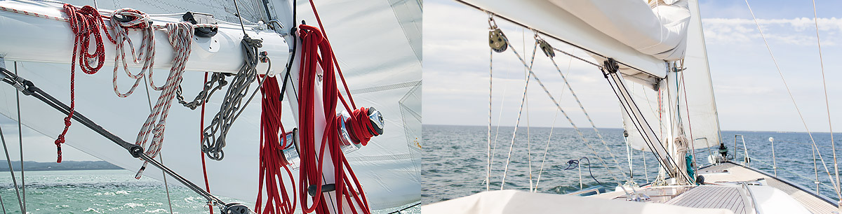 Yacht Mainsail Control Line Systems