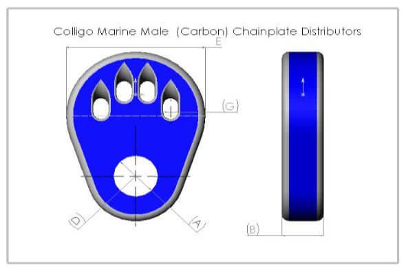 Male Carbon Chainplate Distributor