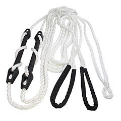 Octolpait V-Bridle with Compensators and Anti Chafe Webbing Loops