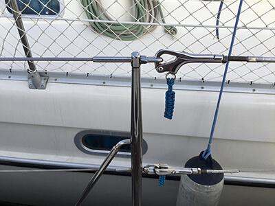 Guard wires - Gate with pelican hook