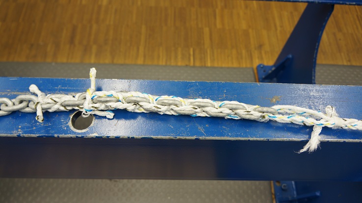 Sample 5 Long splice 15-link - after the test
