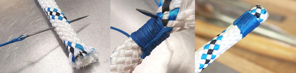 How Whipping secures braided ropes