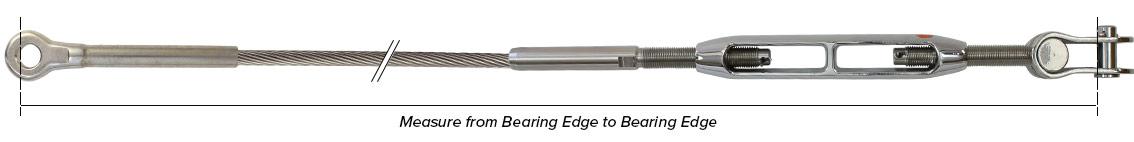 Standing Rigging- Measuring Bearing Edge to Bearing Edge